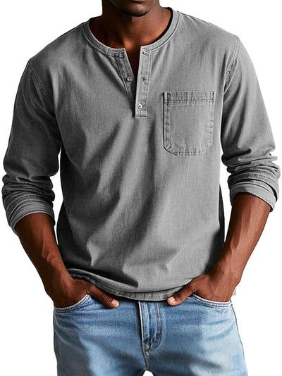 Lenoir™ | Camicia Vintage a Maniche Lunghe