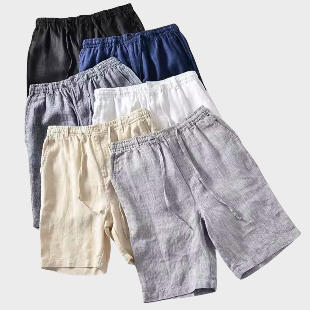 Pantaloni corti in lino