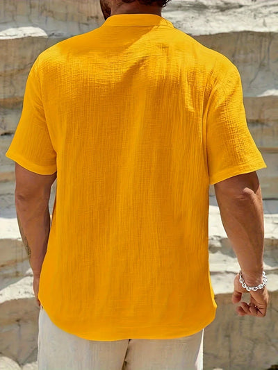 Lenoir™ | Chemise d’été élégante à col montant