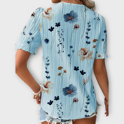 Emily - Blusa elegante con scollo a V