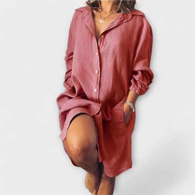 Blusa in lino casual per ogni giorno