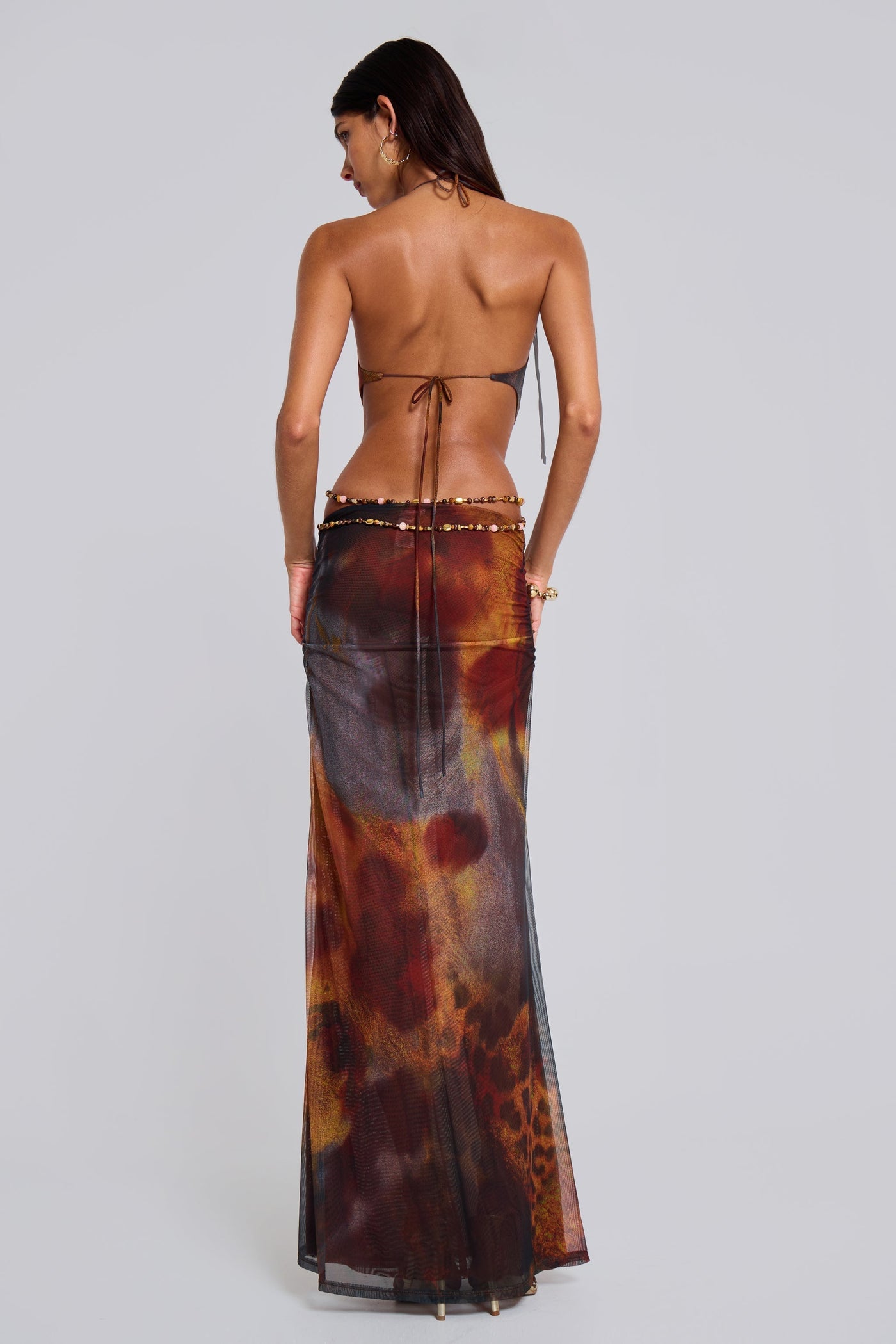 Abito Maxi Jungle Whiskey
