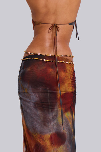 Abito Maxi Jungle Whiskey
