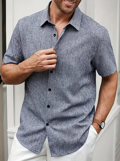Lenoir™ | Chemise légère à manches courtes en mélange de lin