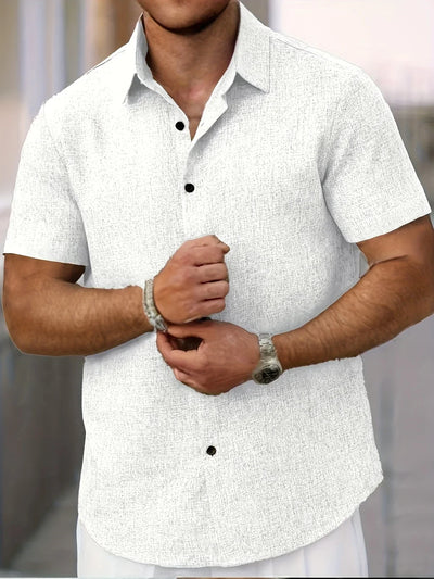 Lenoir™ | Chemise légère à manches courtes en mélange de lin