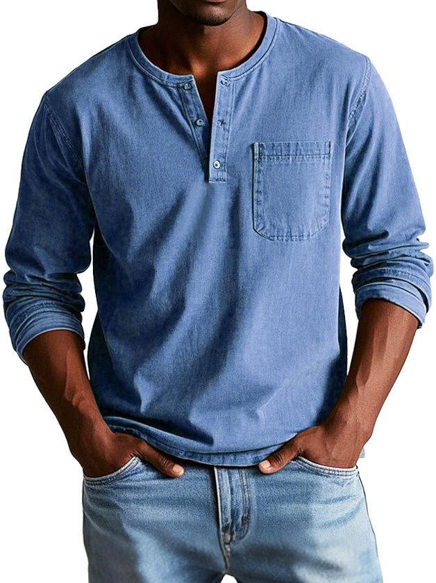 Lenoir™ | Camicia Vintage a Maniche Lunghe