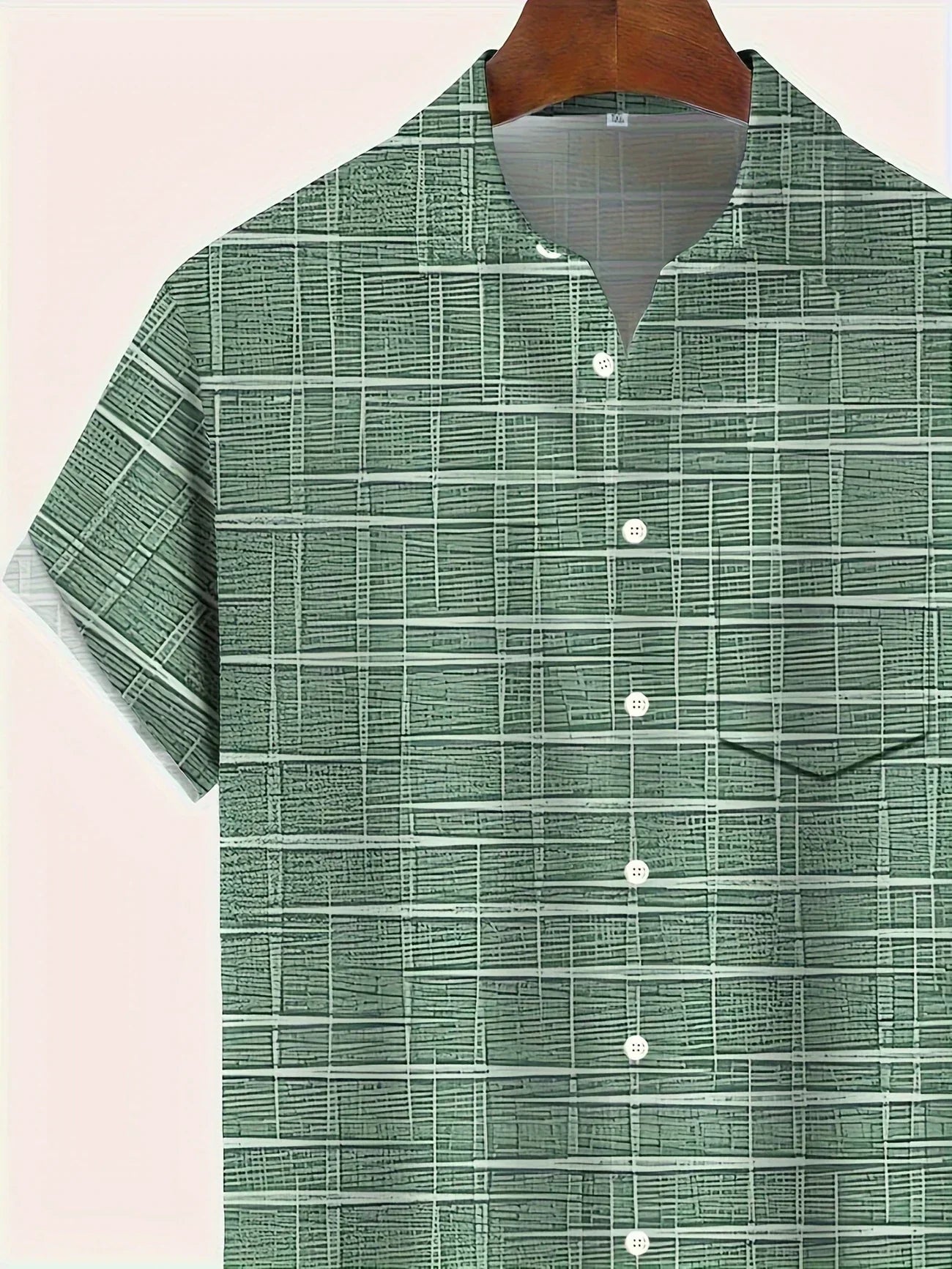 Lenoir™ | Chemise élégante à motif rayé et à carreaux