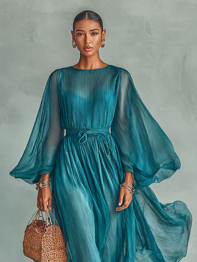 Abito Maxi in Chiffon