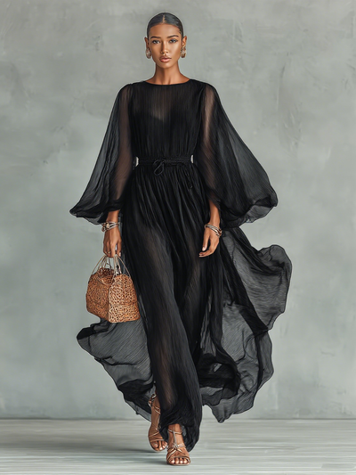 Abito Maxi in Chiffon