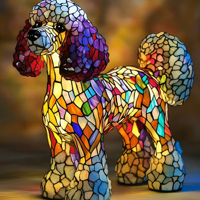 Pépette – Lampada magica per cani in vetro colorato
