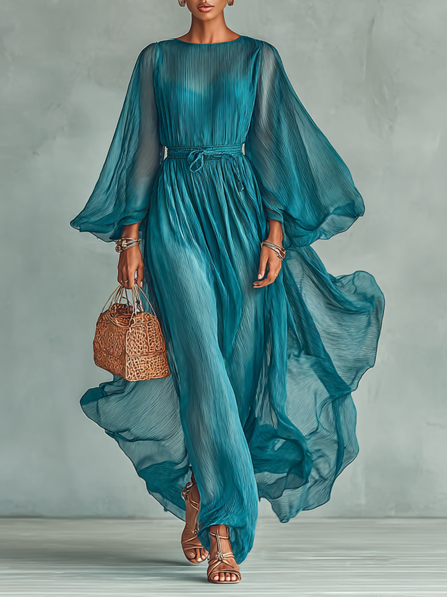 Abito Maxi in Chiffon