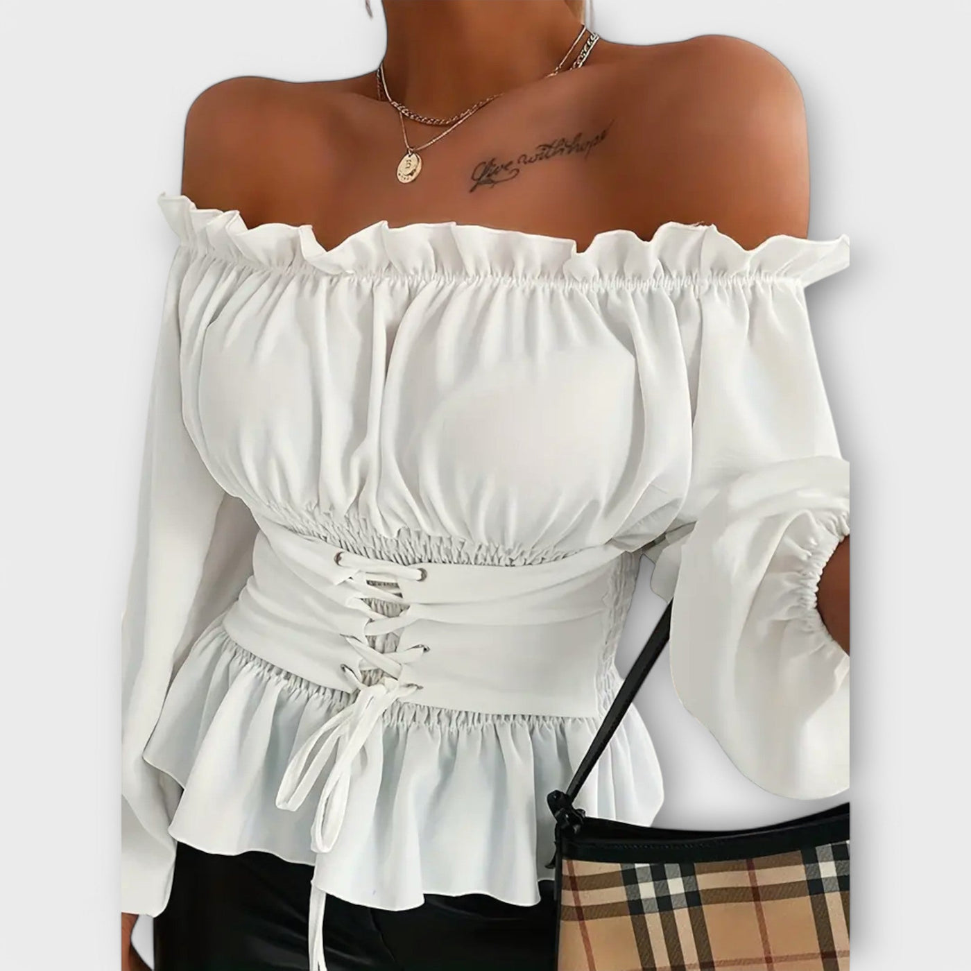 Amelia - Blusa con volant