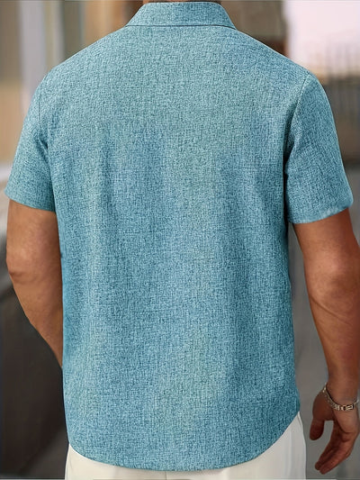 Lenoir™ | Chemise légère à manches courtes en mélange de lin