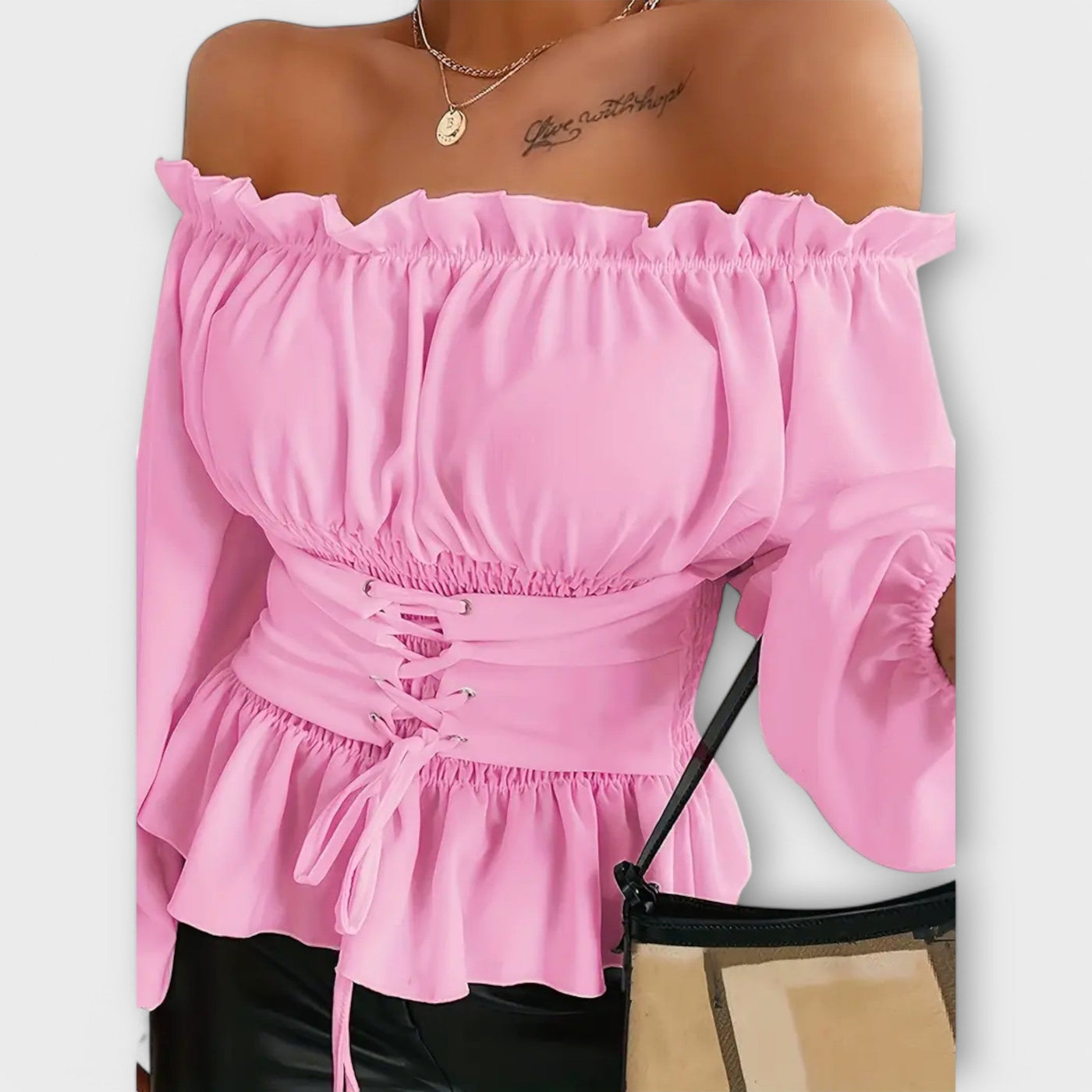 Amelia - Blusa con volant