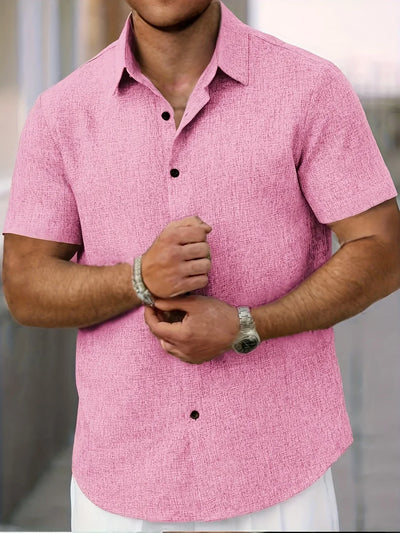 Lenoir™ | Chemise légère à manches courtes en mélange de lin