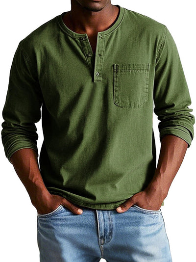 Lenoir™ | Camicia Vintage a Maniche Lunghe