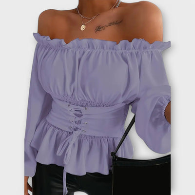 Amelia - Blusa con volant