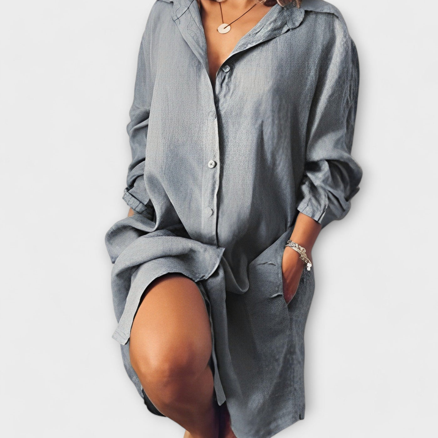 Blusa in lino casual per ogni giorno