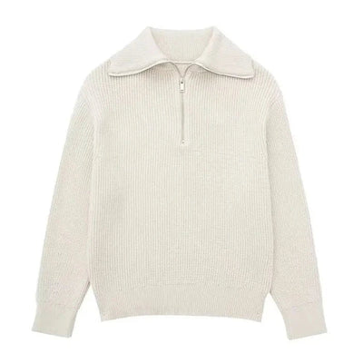 Lenoir™ | Pull con zip a righe