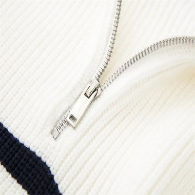 Lenoir™ | Pull con zip a righe