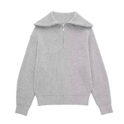 Lenoir™ | Pull con zip a righe