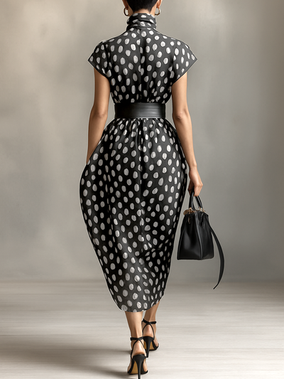 Abito lungo in chiffon da donna