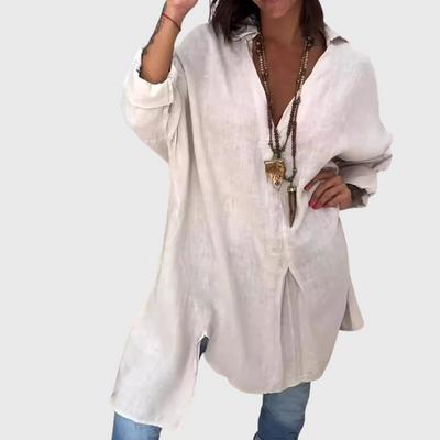 Camicia elegante con scollo a V