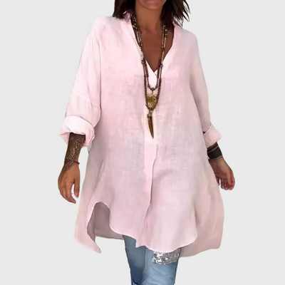 Camicia elegante con scollo a V