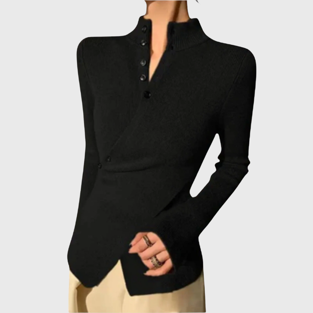 Elegante maglione slim fit in maglia