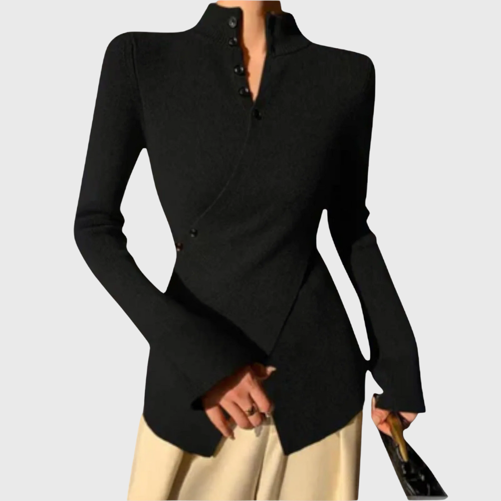 Elegante maglione slim fit in maglia