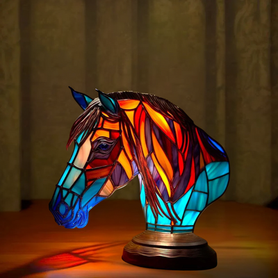Pupuce – Lampada da tavolo magica in vetro colorato