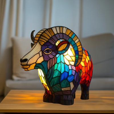Lulu – Lampada capra magica in vetro colorato