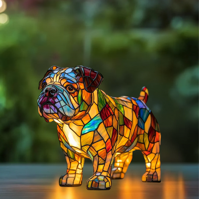 Papou – Lampada magica per cani in vetro colorato