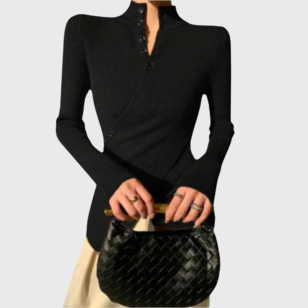 Elegante maglione slim fit in maglia
