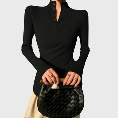 Elegante maglione slim fit in maglia