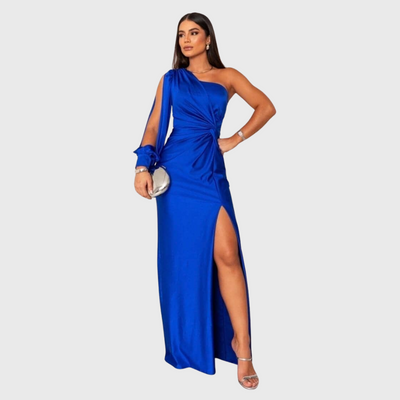 Elegante abito lungo monospalla