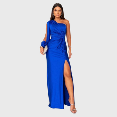 Elegante abito lungo monospalla