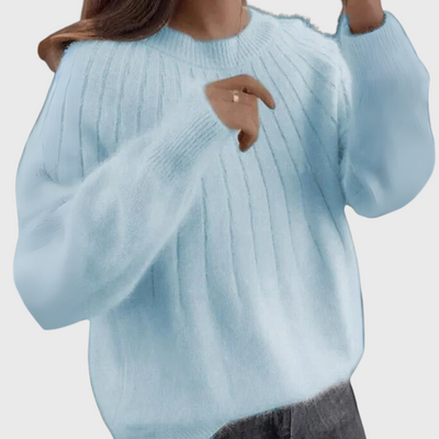 Maglione girocollo con collo morbido