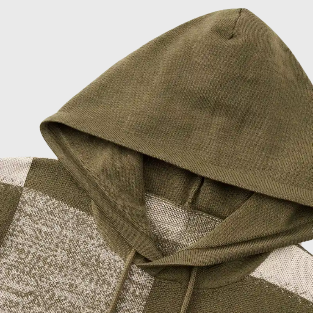 Comodo Lavorato a Maglia Con Cappuccio
