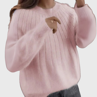 Maglione girocollo con collo morbido