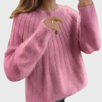 Maglione girocollo con collo morbido
