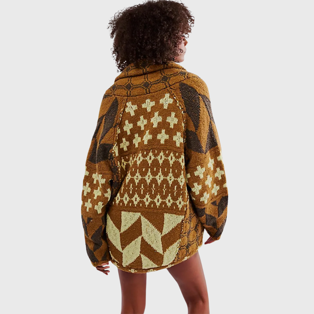 Cardigan oversize a maniche lunghe