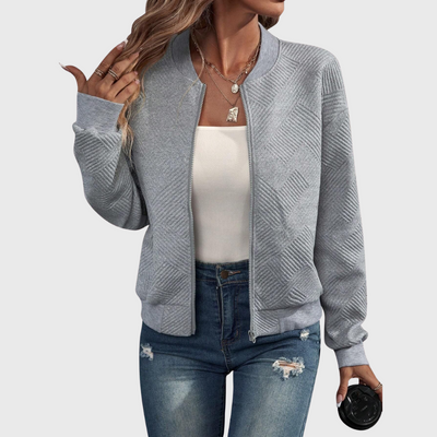 Bomber strutturato con chiusura lampo