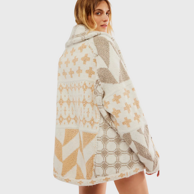 Cardigan oversize a maniche lunghe