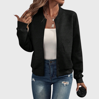 Bomber strutturato con chiusura lampo