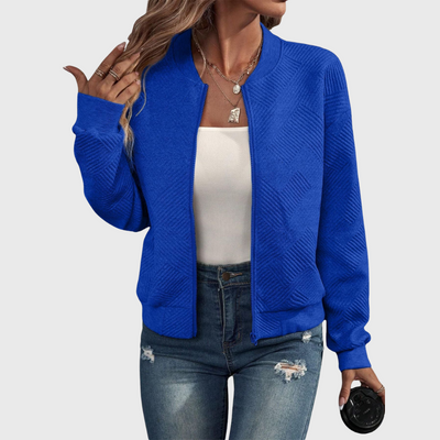 Bomber strutturato con chiusura lampo