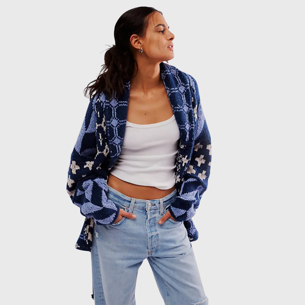 Cardigan oversize a maniche lunghe