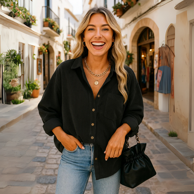 Camicia oversize autunnale