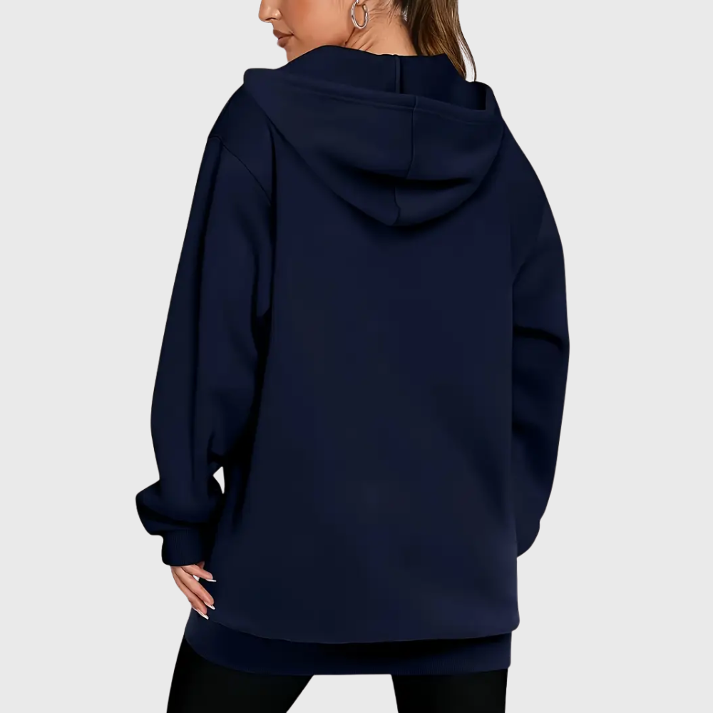 Giacca con cappuccio e motivo geometrico