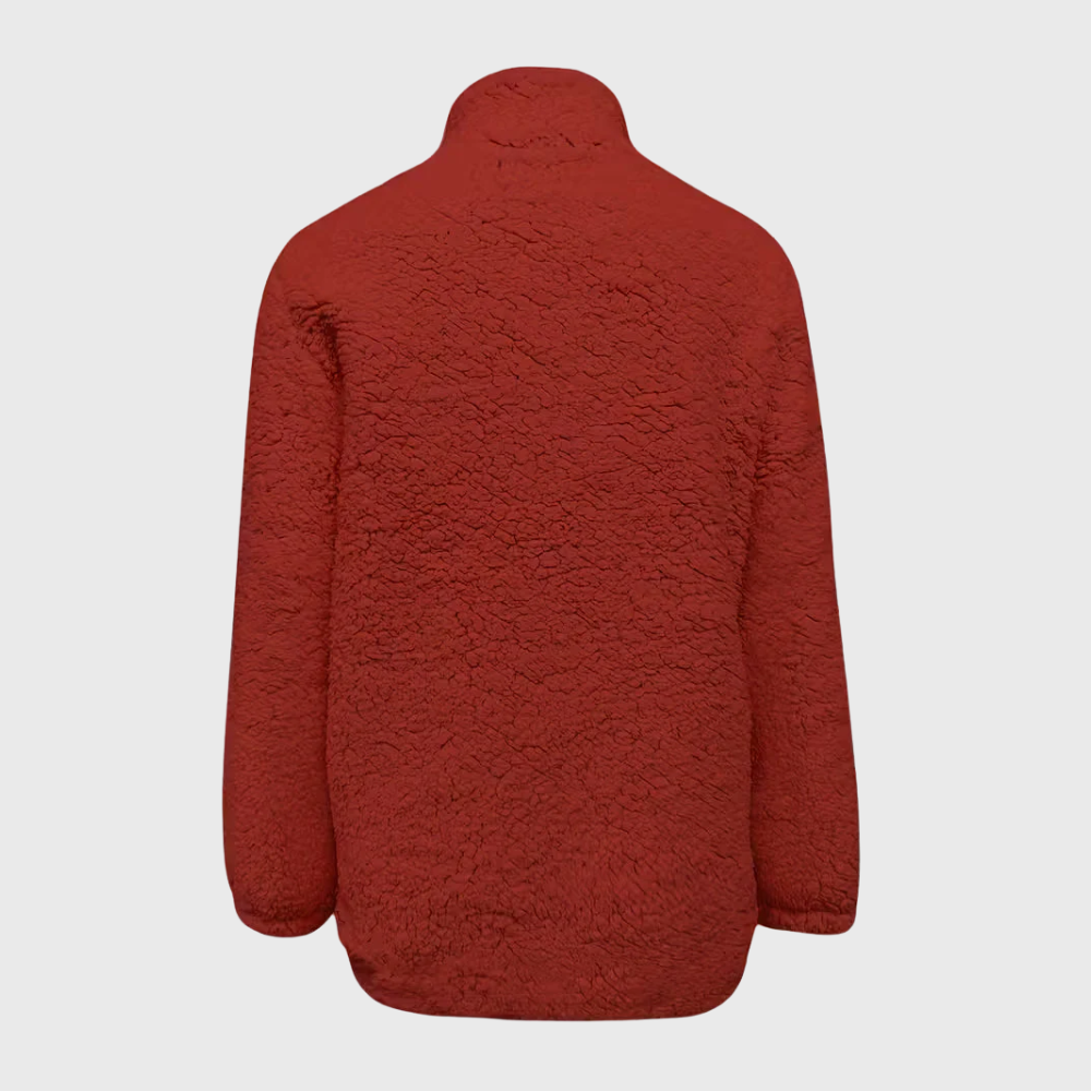 Elegante Giacca Con Zip e Maniche Lunghe